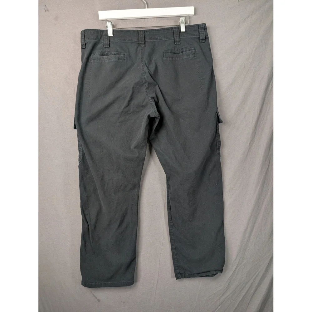 Wrangler Mens Relaxed Fit Cargo Pants Black 36x30
